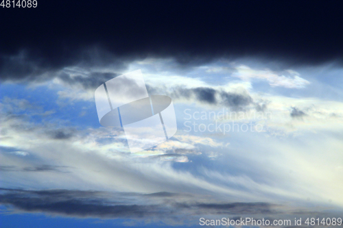 Image of landscape with dark clouds