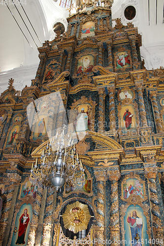 Image of beautiful iconostasis in church