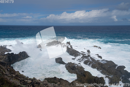 Image of natural swimming pools on Tenerife island