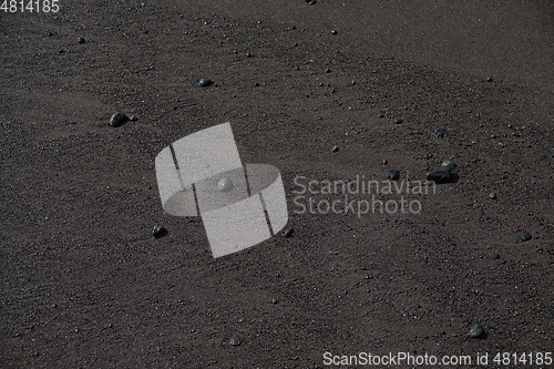 Image of black sand on Tenerife beach