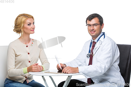 Image of woman at doctor appointment