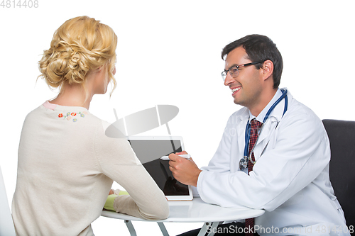 Image of woman at doctor appointment