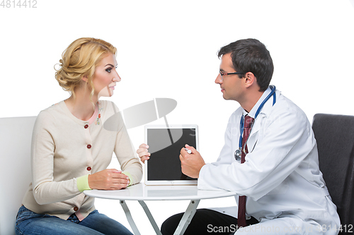 Image of woman at doctor appointment