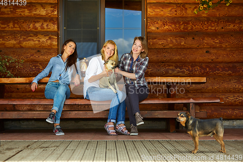 Image of young women drinking tea