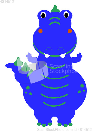 Image of Dinosaur vector color illustration.