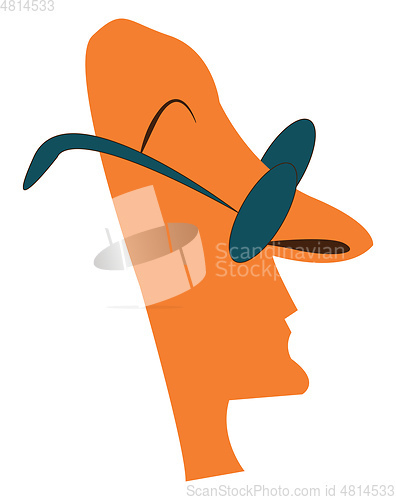 Image of A profile image vector or color illustration