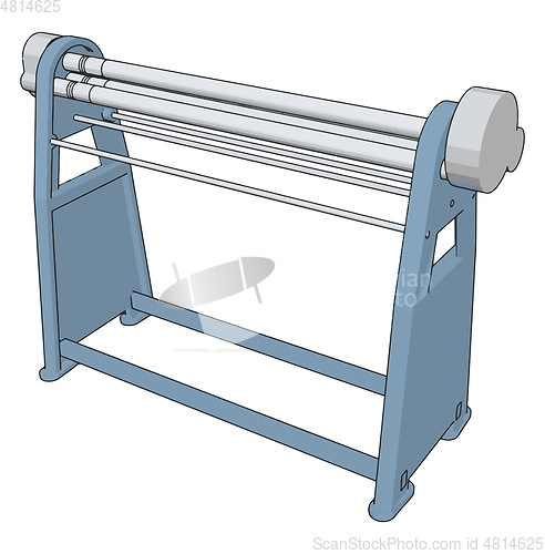 Image of Manual press brake vector illustration on white background