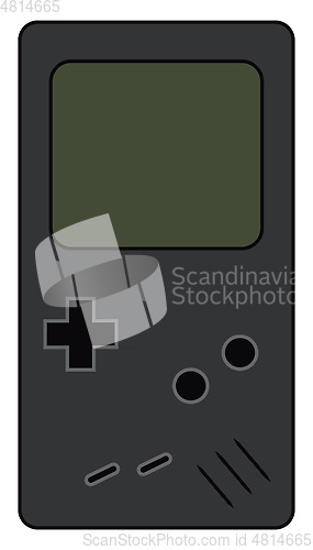 Image of A handheld Tetris video game device vector or color illustration