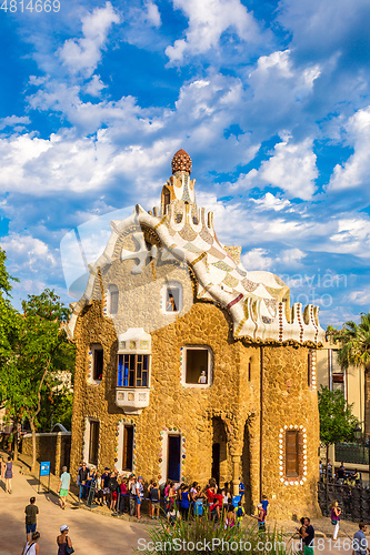 Image of Park Guell in Barcelona, Spain