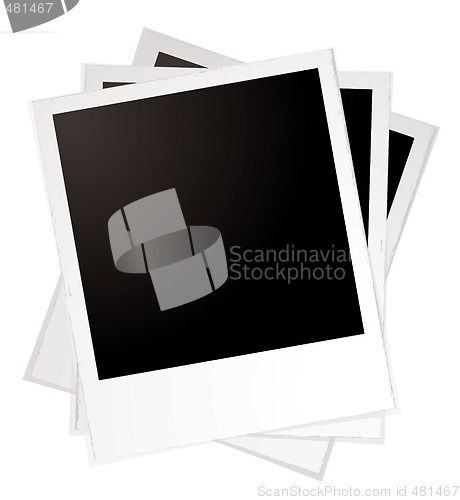 Image of plain polaroid pile