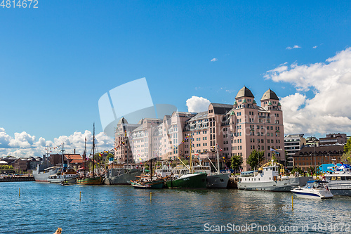 Image of Oslo skyline and harbor. Norway