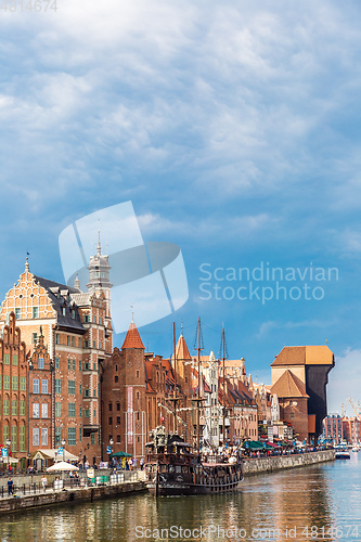 Image of Cityscape on the Vistula River in Gdansk, Poland.