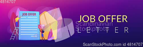 Image of Job offer concept banner header