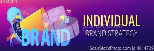 Image of Personal brand concept banner header