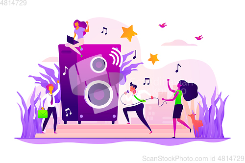 Image of Office fun concept vector illustration