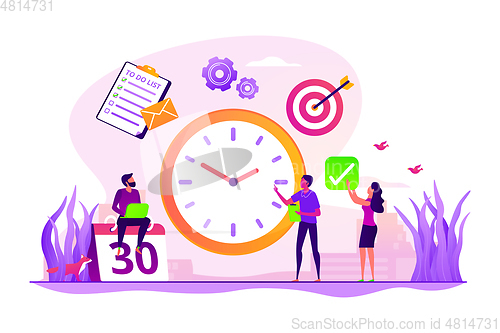 Image of Time management concept vector illustration