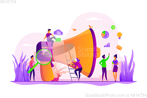 Image of Marketing team concept vector illustration