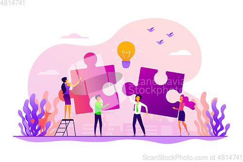 Image of Collaboration concept vector illustration