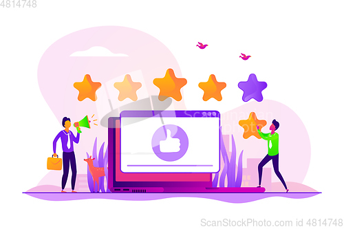 Image of Rating concept vector illustration