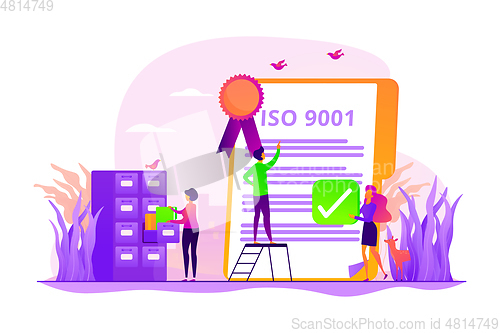 Image of Standard for quality control concept vector illustration