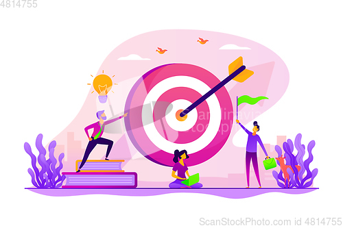 Image of Goals concept vector illustration
