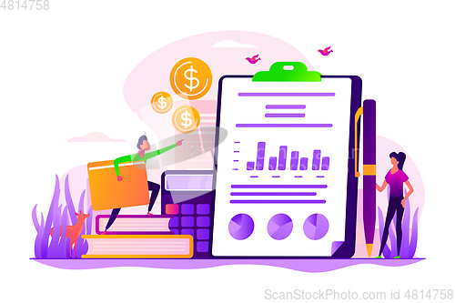 Image of Income statement concept vector illustration