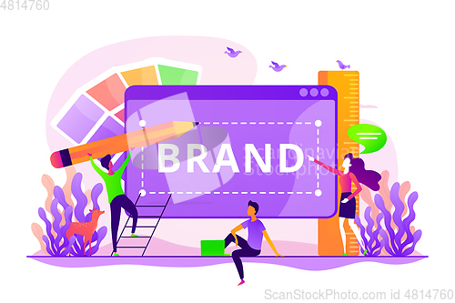 Image of Brand identity concept vector illustration