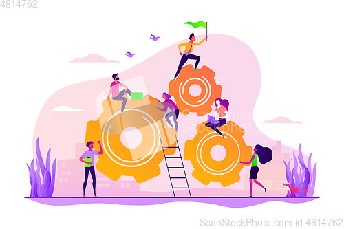 Image of Dedicated team concept vector illustration