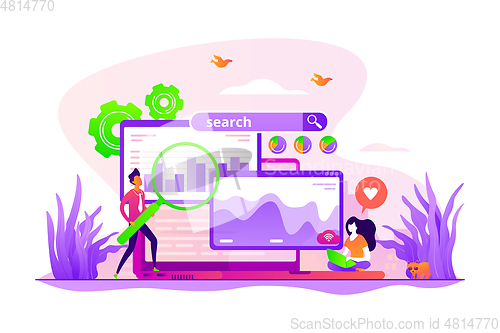 Image of SEO optimization concept vector illustration