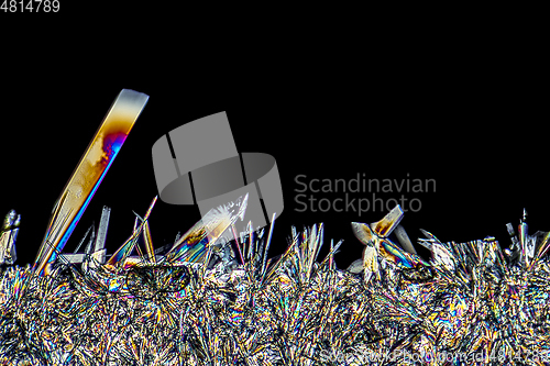 Image of soda lye microcrystals