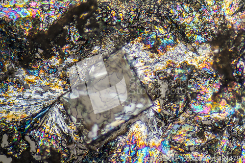 Image of soda lye microcrystals