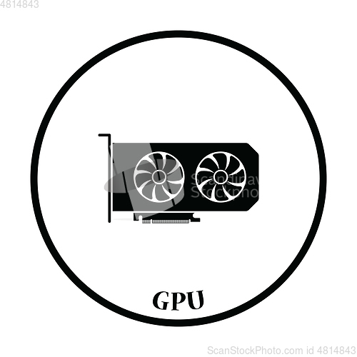 Image of GPU icon Vector illustration