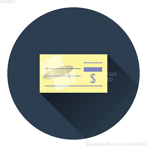 Image of Bank check icon