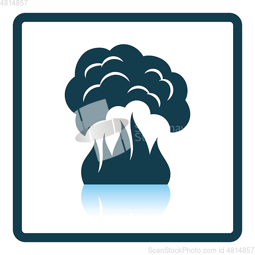 Image of Fire and smoke icon