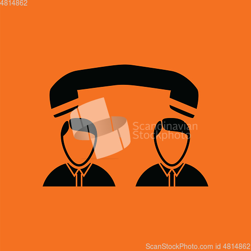 Image of Telephone conversation icon