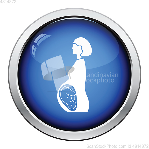 Image of Pregnant woman with baby icon