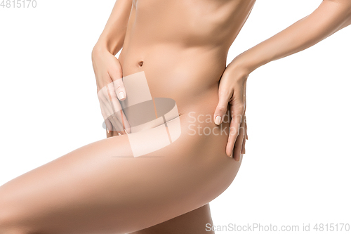 Image of beautiful woman naked body part