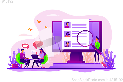 Image of Human resources concept vector illustration