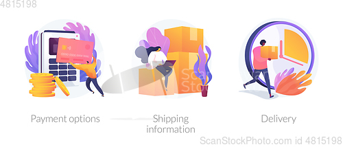 Image of E-commerce vector concept metaphors.