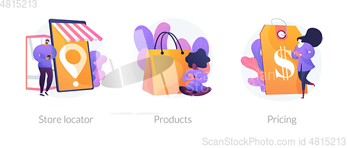 Image of Online store vector concept metaphors.