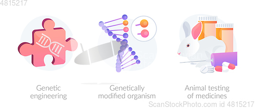 Image of Genetic engineering vector concept metaphors.