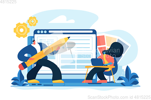 Image of Web design concept vector illustration