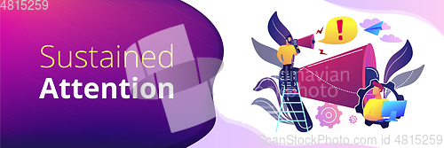 Image of Draw attention concept banner header.