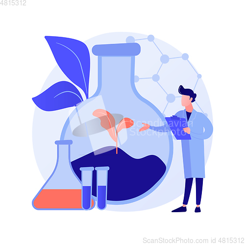 Image of Soil chemistry abstract concept vector illustration.