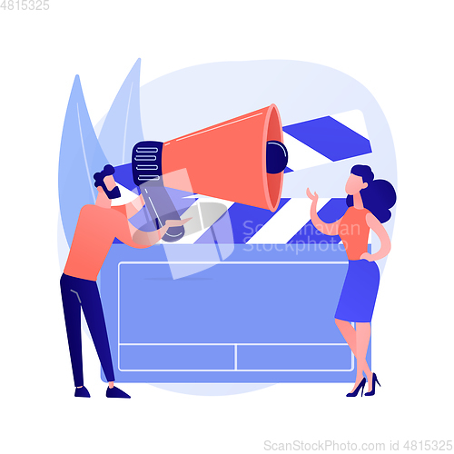 Image of Casting call abstract concept vector illustration.