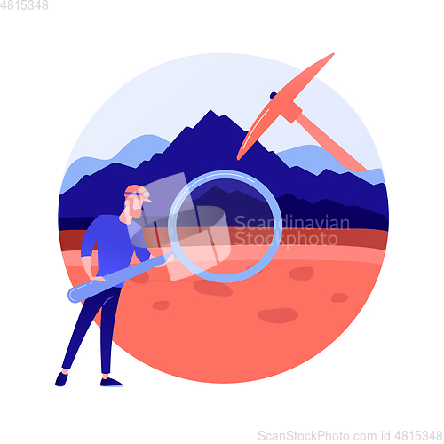 Image of Geology abstract concept vector illustration.