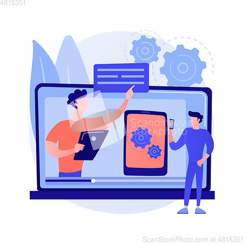 Image of Technical review abstract concept vector illustration.