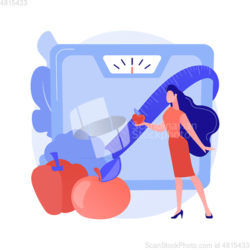 Image of Keep a healthy diet abstract concept vector illustration.