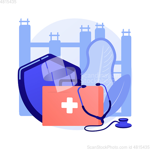 Image of Occupational health abstract concept vector illustration.