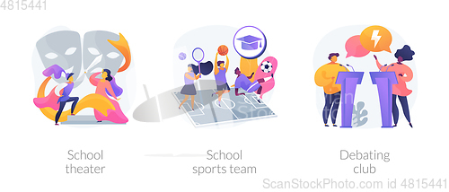Image of After-school activity abstract concept vector illustrations.